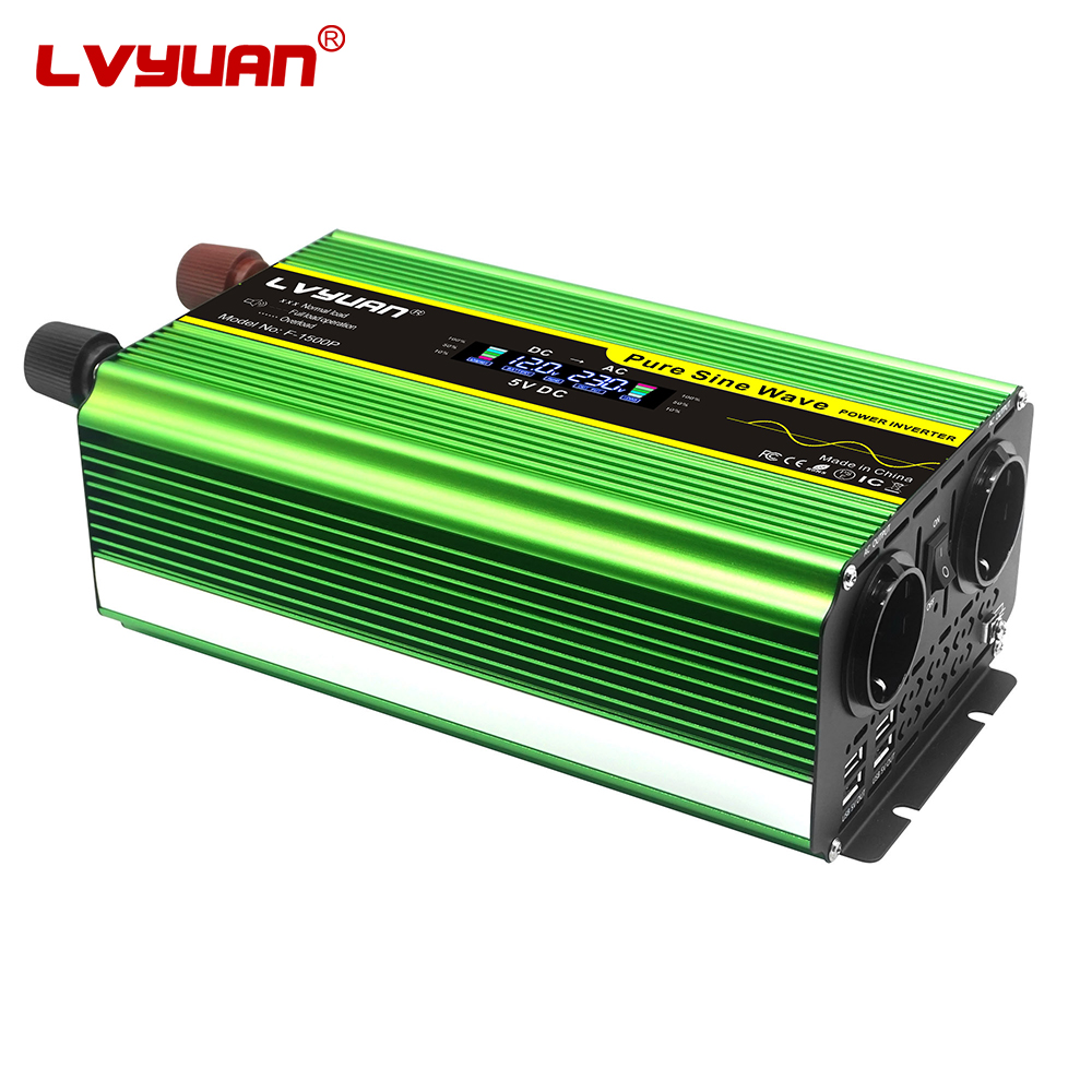 Pure Sine Wave Inverter - LVYUAN 순수 사인파 인버터 1600와트 12V에서