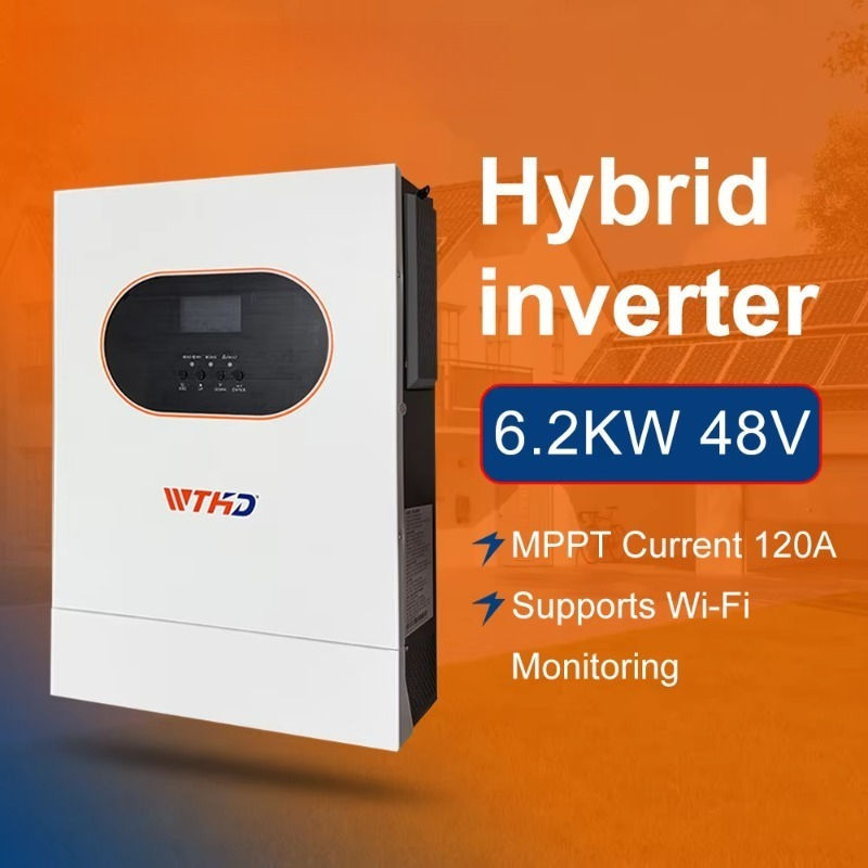 Pure Sine Wave Inverter - 6.2KW 단상 오프그리드 태양광 하이브리드 인버터