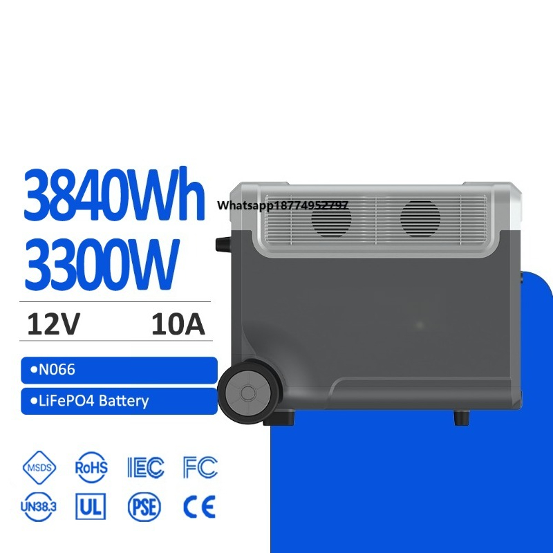 Pure Sine Wave Inverter - SAMAS 3840wh3300W 휴대용 에너지 스테이션 (추가