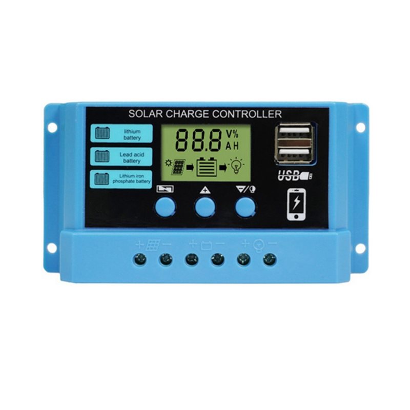 Pwm Charge Controller - ABVO-Stabilizers 10A PWM 태양광 충전 컨트롤러