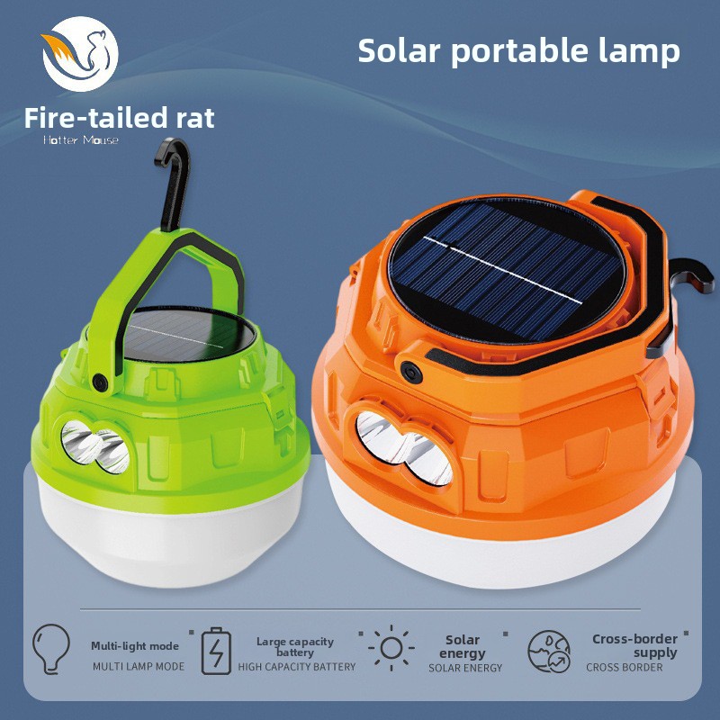 Solar Street Light Led - 휴대용 태양열 충전식 다기능 야외 캠핑