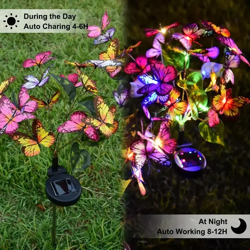 태양 LED 나비 정원 조명 마당 파티오 축제 크리스마 - Solar Street Light Led 리뷰 및 가격