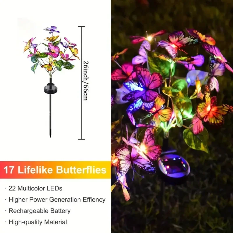태양 LED 나비 정원 조명 마당 파티오 축제 크리스마 - Solar Street Light Led 리뷰 및 가격