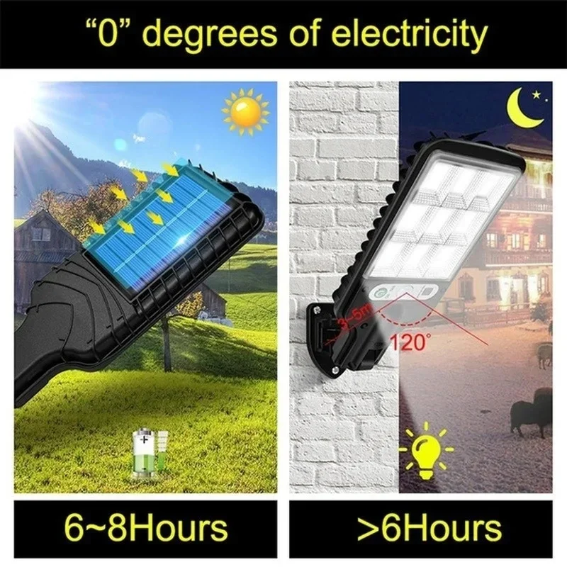 인체감지 센서가 있는 3가지 모드 야외 태양광 정원등, - Solar Street Light Led 리뷰 및 가격