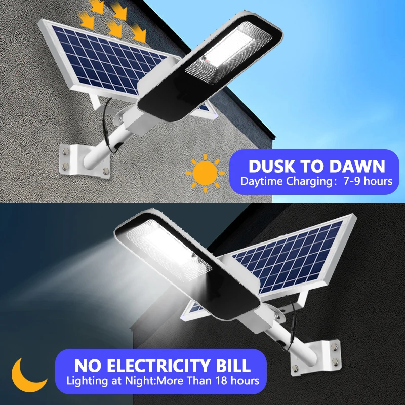 200W 강력한 태양 빛 야외 태양 가로등 6000ma - Solar Street Light Led 리뷰 및 가격