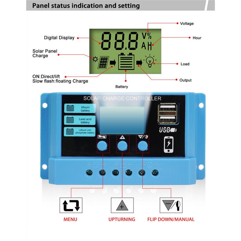 ABVO-Stabilizers 10A PWM 태양광 충 - Pwm Charge Controller 리뷰 및 가격