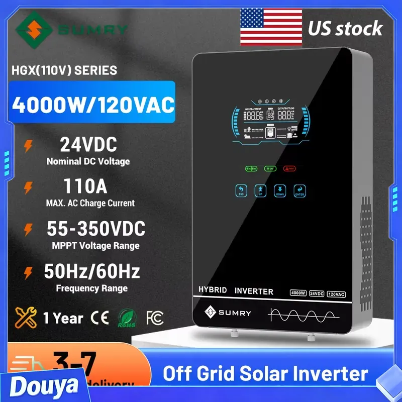 Sumry 4KW 120V 오프 그리드 태양광 인버터  - Pure Sine Wave Inverter 리뷰 및 가격