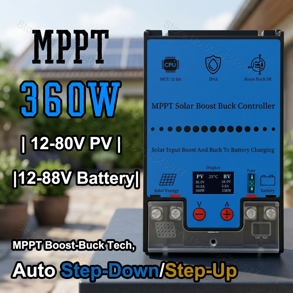 MPPT 벅 부스트 태양광 컨트롤러 10A 360W,  - Pwm Charge Controller 리뷰 및 가격